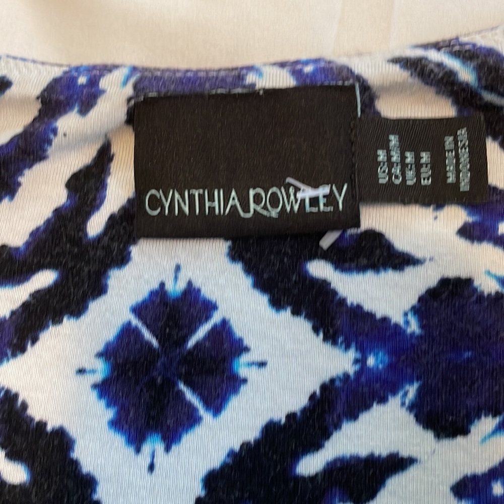 Cynthia Rowley Abstract print strapless maxi dress size medium - Picture 5 of 5